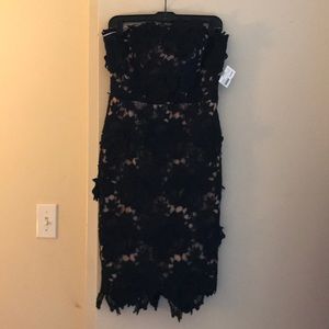 Black lace dress